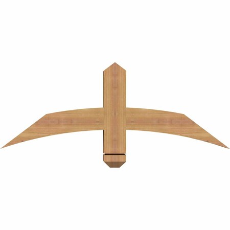 Ekena Millwork Bellingham Timber Gable Bracket, Western Red Cedar, 36"W x 13"H x 3 1/2"D x 3 1/2"F, 9/12 Pitch GBW036X13X0404BEL00SWR